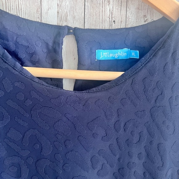 J. McLaughlin Stretch Animal Print Dress XL - Picture 3 of 3